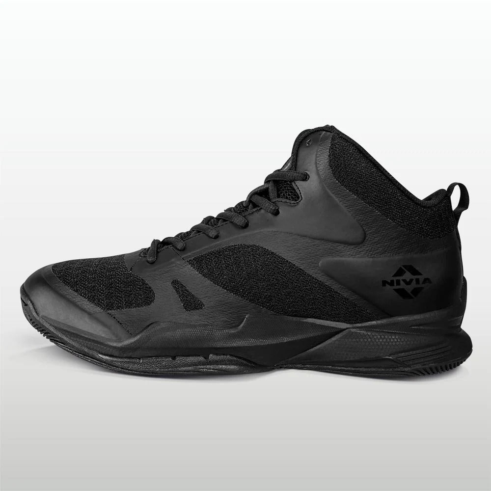 Nivia Combat 2.0 Basketball Shoes for Men - Mid Top Basketball Shoes with TPU Shank