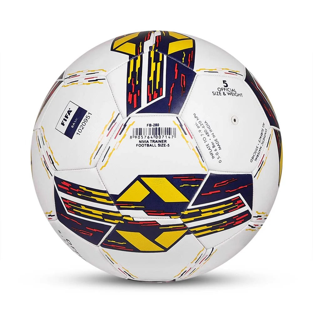 Nivia Trainer Football Size 5 - 32 Panel Training Football | FIFA Basic Standard
