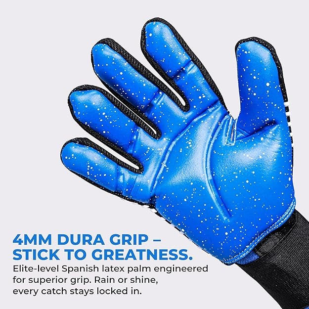 Nivia Shastra Goalkeeper Gloves for Men & Women - Latex Palm | Match & Training Gloves