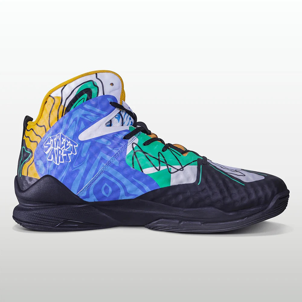 Nivia Street Art Basketball Shoes for Men - Mid Top Basketball Shoes with Duofoam Cushioning