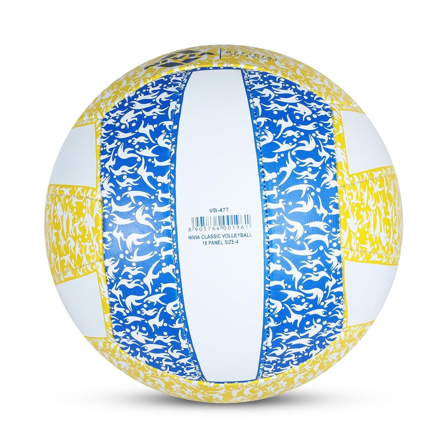 Nivia Classic Volleyball Size 4 - Rubber Training Volleyball with Latex Bladder