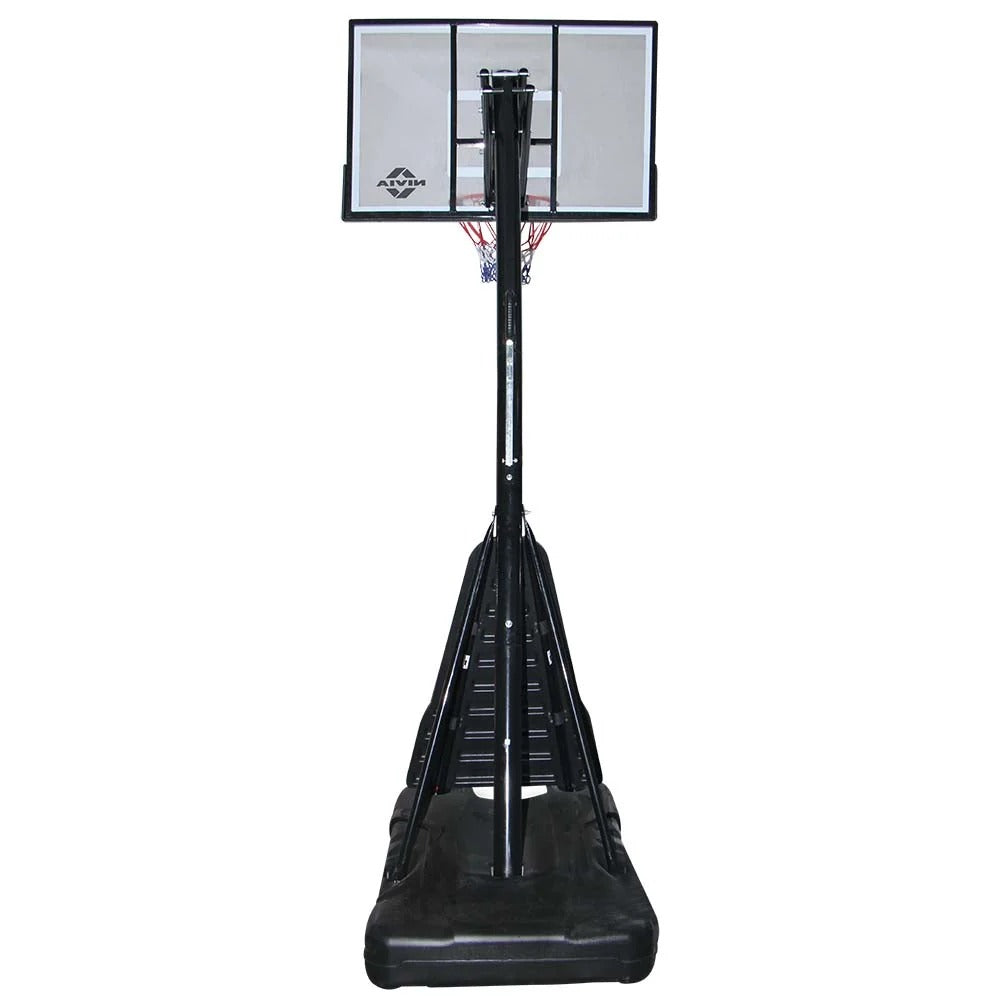 Nivia Pro Dunk Portable Basketball Set BB-1317 | Acrylic Backboard | Power Lift Height Adjustment | Adjustable Basketball Hoop System