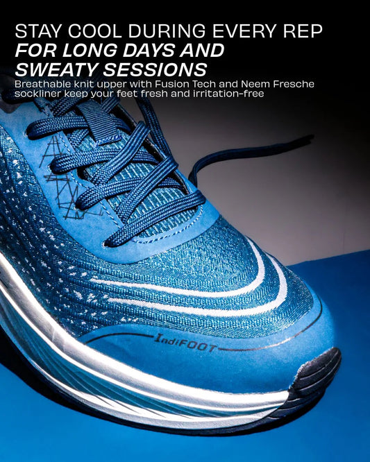 Nivia Astro Training Shoes for Men | Breathable Knit Gym Shoes with Duofoam Midsole & Rubber Outsole