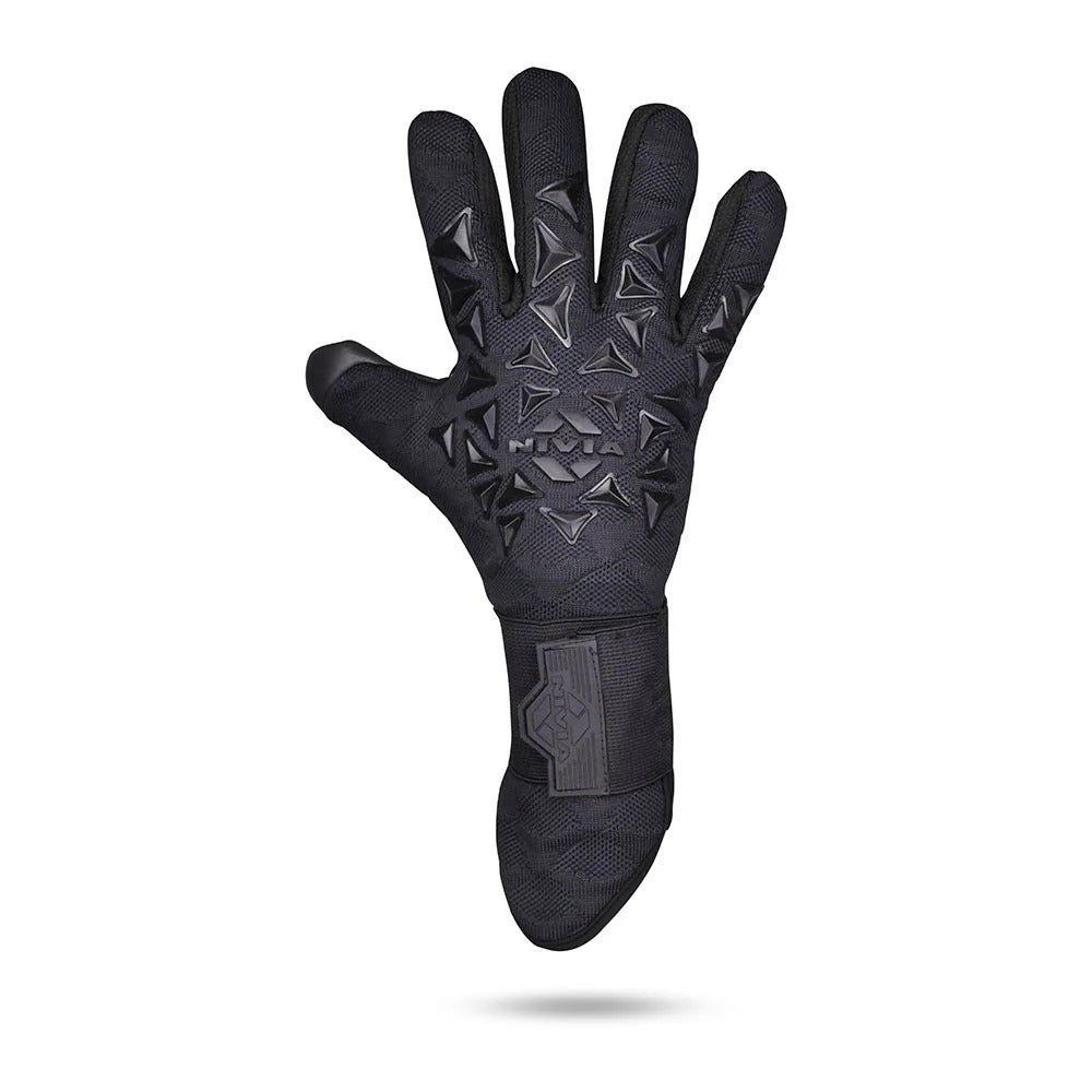Nivia Ashtang 2.0 Goalkeeper Gloves | 4 mm Super Soft Latex Palm | Negative Cut | Professional Football GK Gloves