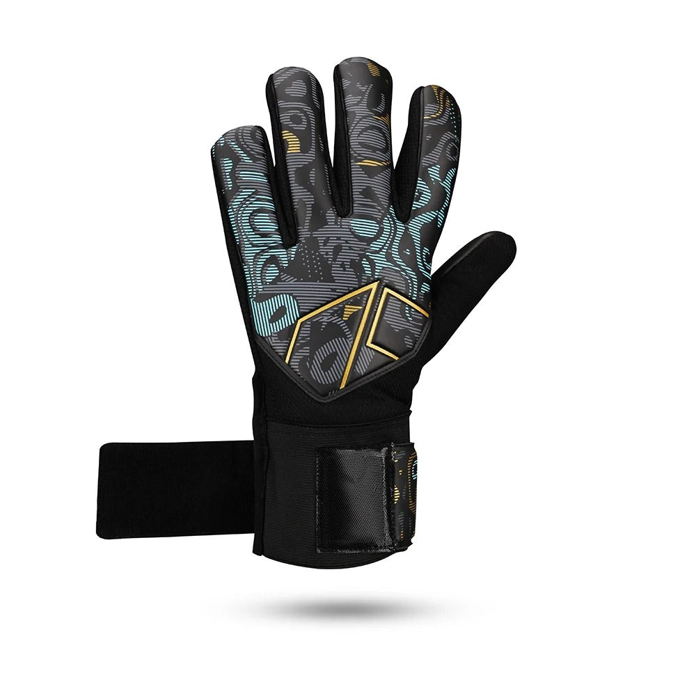 Nivia Safari Goalkeeper Gloves | 4 mm Latex Palm | Negative Cut | Finger Protection Football GK Gloves