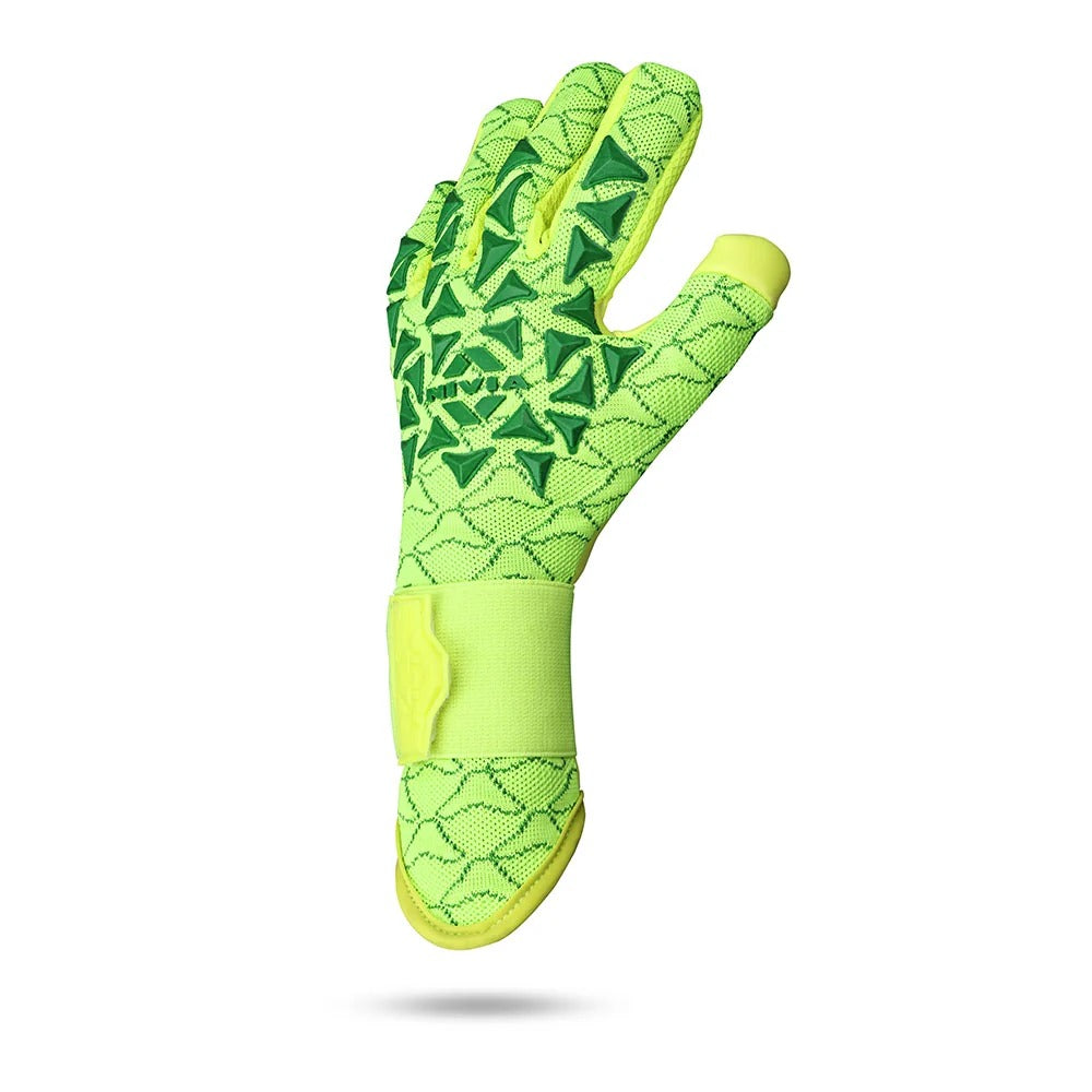 Nivia Ashtang 2.0 Goalkeeper Gloves | 4 mm Super Soft Latex Palm | Negative Cut | Professional Football GK Gloves