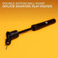 Nivia Double Action Ball Pump with Needle - Portable Sports Ball Inflator