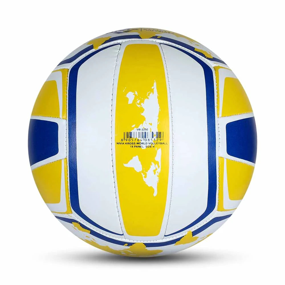 Nivia Kross World Volleyball Size 4 - Outdoor Training Volleyball with Latex Bladder