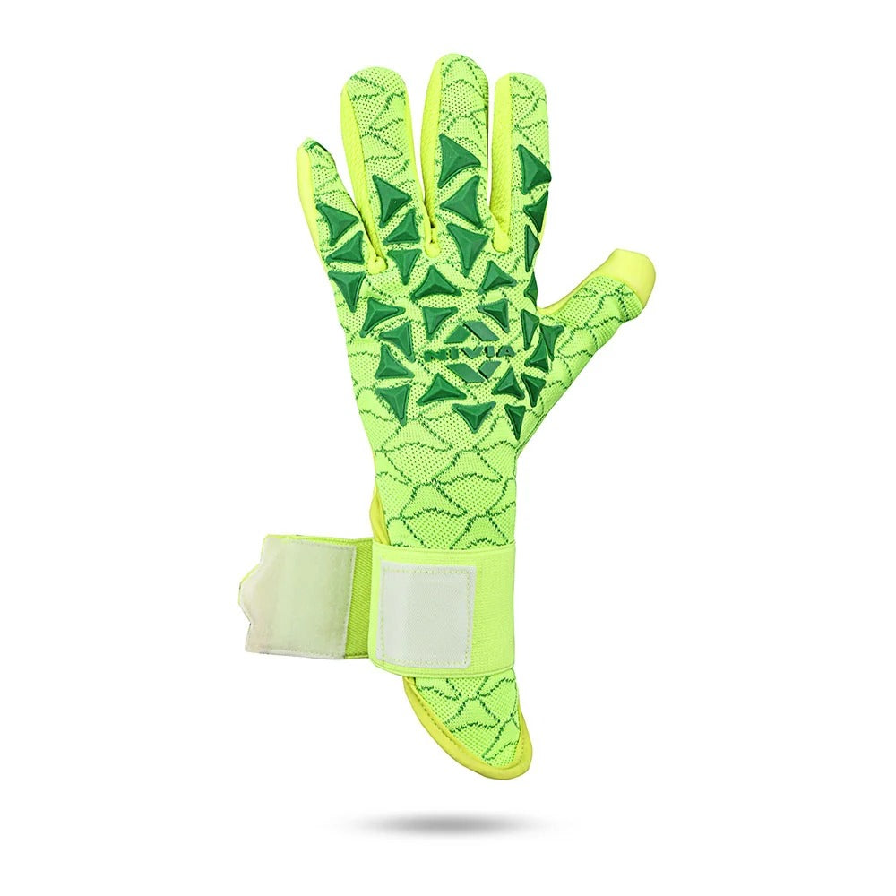 Nivia Ashtang 2.0 Goalkeeper Gloves | 4 mm Super Soft Latex Palm | Negative Cut | Professional Football GK Gloves