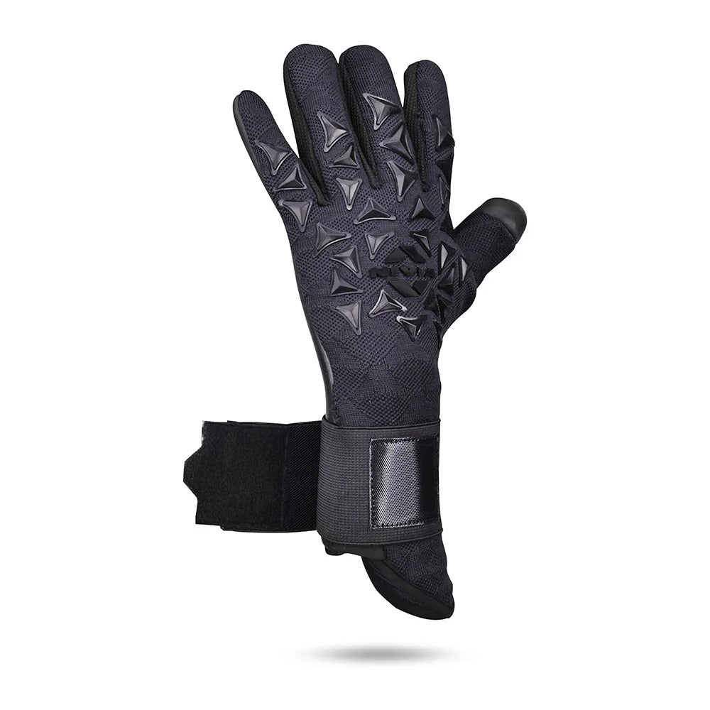 Nivia Ashtang 2.0 Goalkeeper Gloves | 4 mm Super Soft Latex Palm | Negative Cut | Professional Football GK Gloves