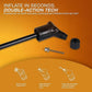 Nivia Double Action Ball Pump with Needle - Portable Sports Ball Inflator