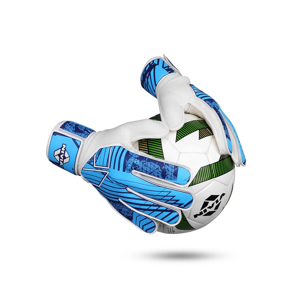 Nivia Encounter Goalkeeper Gloves | 2.5 mm Soft Airfit Latex Palm | Positive Cut Football Goalkeeper Gloves