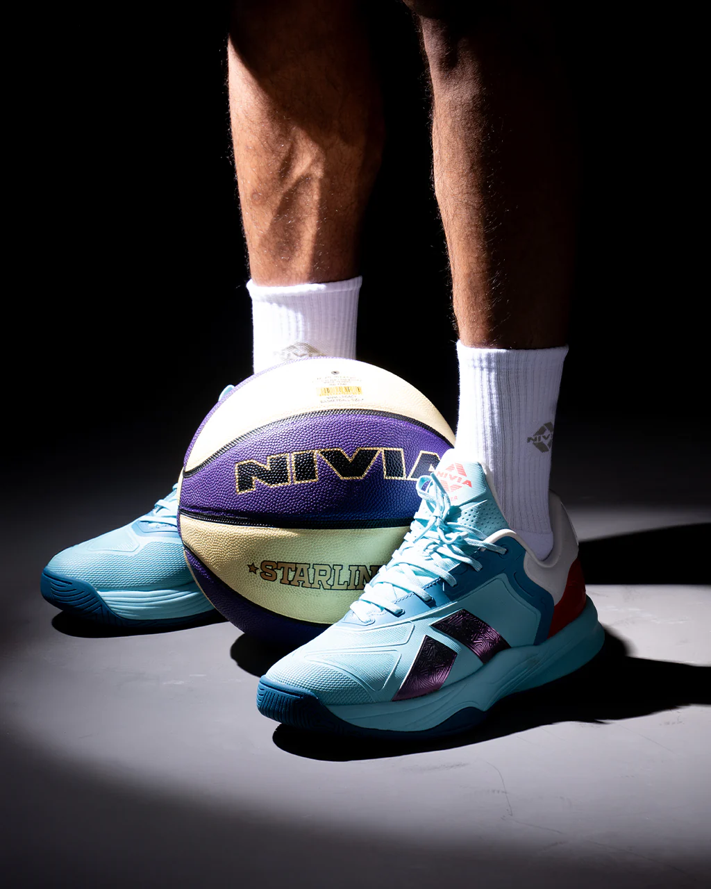 Nivia Starliner Basketball Shoes for Men & Women - TPU Mesh Basketball Shoes with Duofoam Cushioning