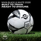 Nivia Black & White Football Size 4 - 32 Panel Training Ball | Rubberized Stitched Football