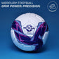 Nivia Mercury Football, PU Leather, Power Stitched Football, 12 Panel, Match Ball (Size - 5, White/Blue)