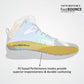 Nivia Street Art Basketball Shoes for Men - Mid Top Basketball Shoes with Duofoam Cushioning