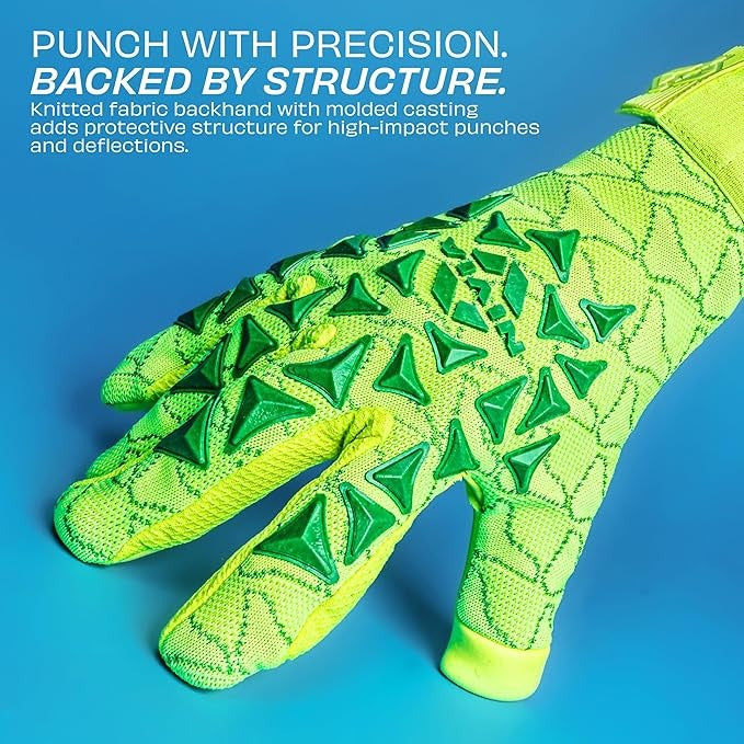 Nivia Ashtang 2.0 Goalkeeper Gloves | 4 mm Super Soft Latex Palm | Negative Cut | Professional Football GK Gloves