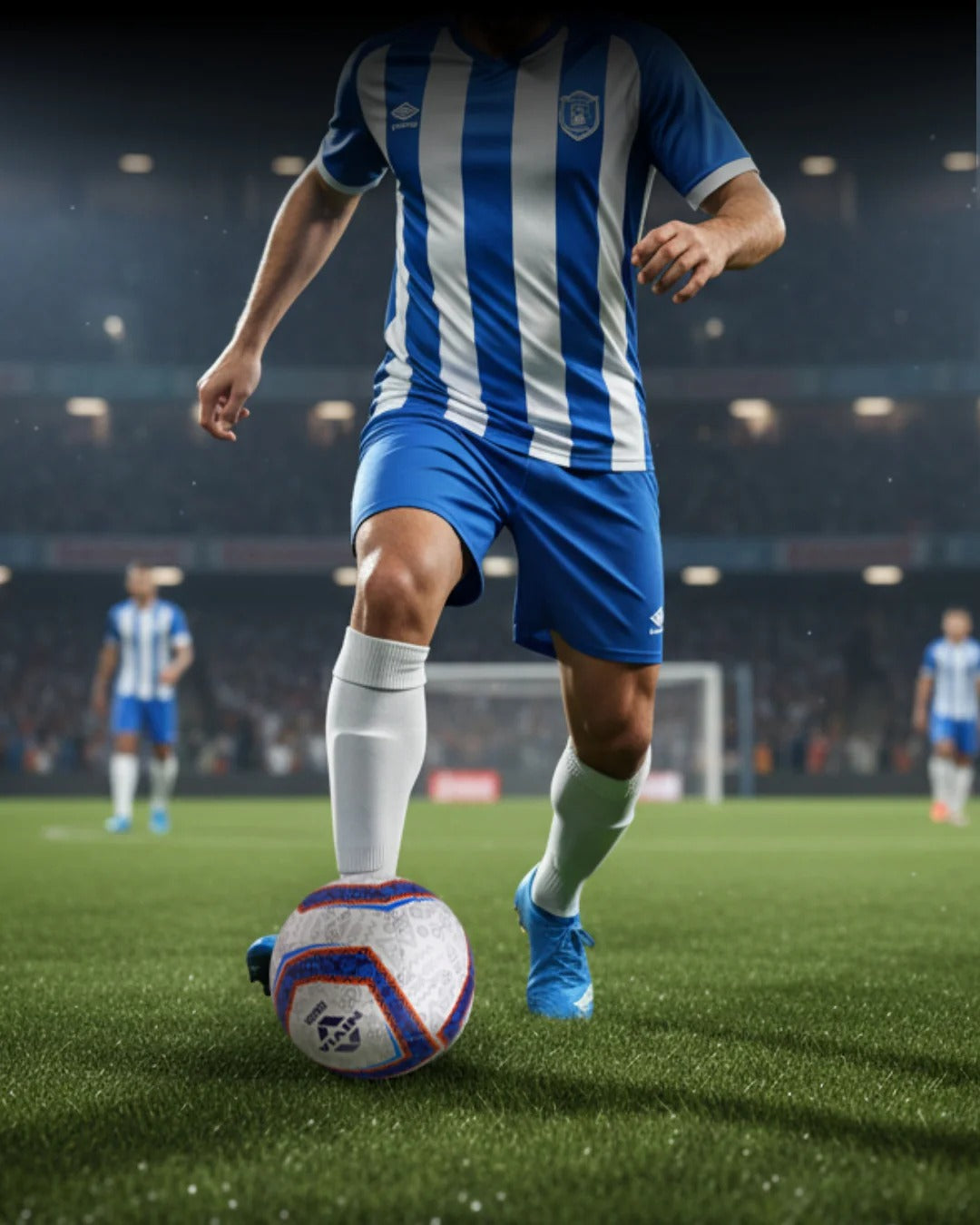 Nivia Equator Football, Match Ball, 32 Panels, Durable & Soft PU Leather Cover, Butyl Threadwounded Bladder, FIFA Quality, Made for Tournaments, to Play on Both Natural and Artificial Grass