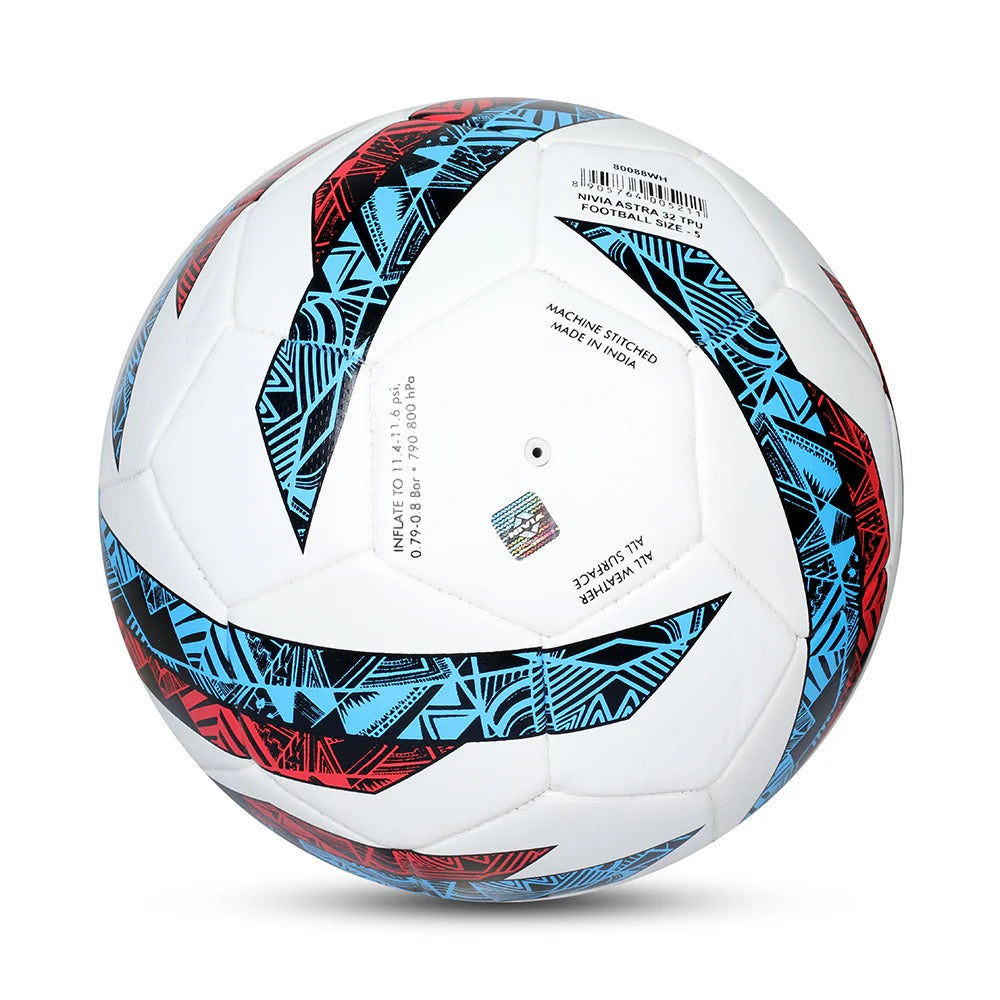 Nivia Astra-32 Football Size 5 - FIFA Basic Training Ball | TPU Power Stitched Football