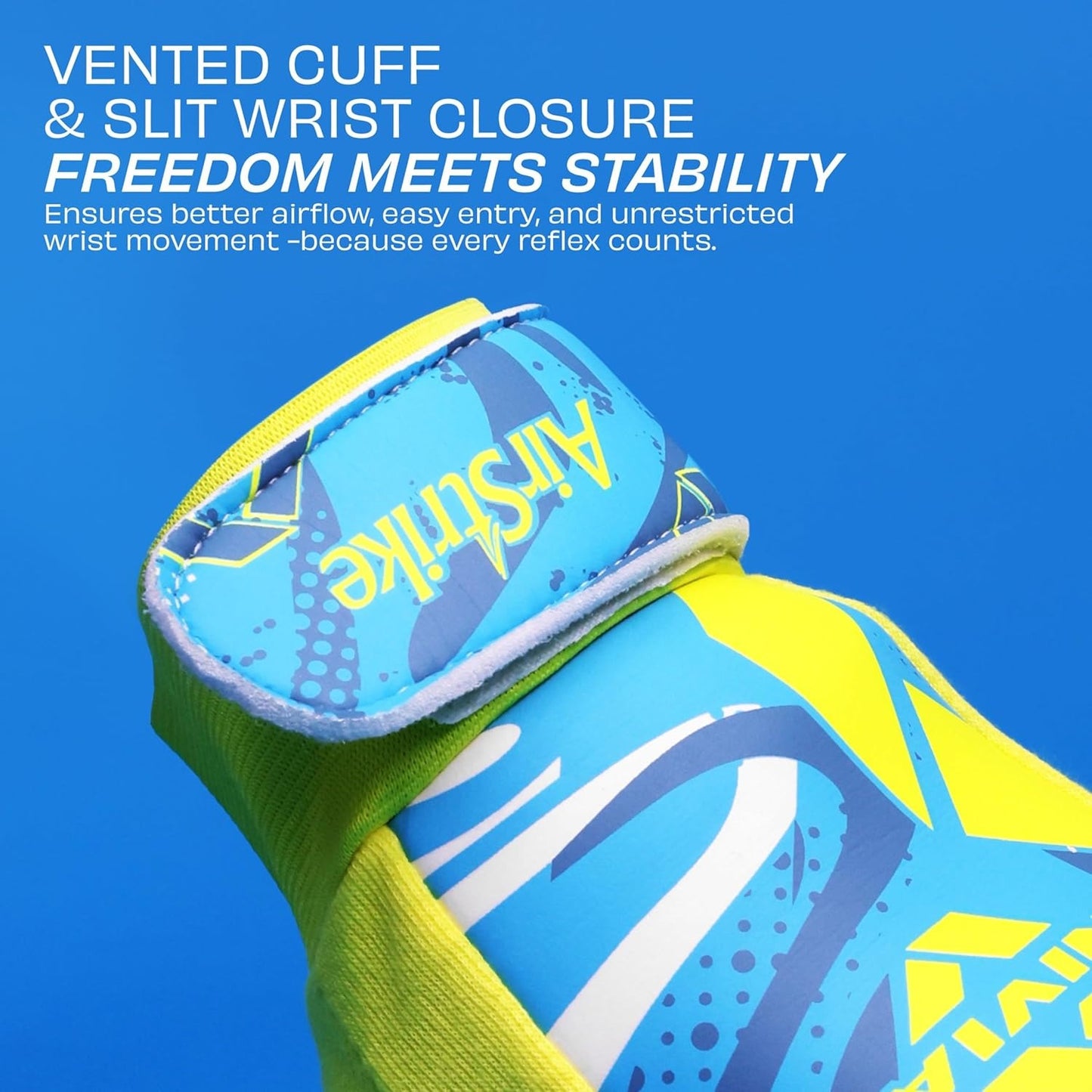 Nivia Air Strike Goalkeeper Gloves - All Weather Latex Grip | Match & Amp - Training Gloves