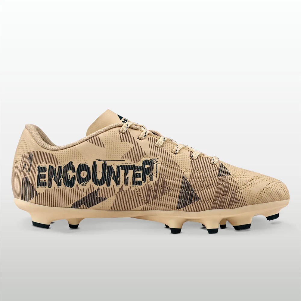 Nivia Encounter Football Studs for Men | Synthetic Leather Football Boots with Dual-Colour TPU Sole | Multi-Ground Football Shoes