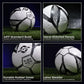 Nivia Black & White Football Size 4 - 32 Panel Training Ball | Rubberized Stitched Football