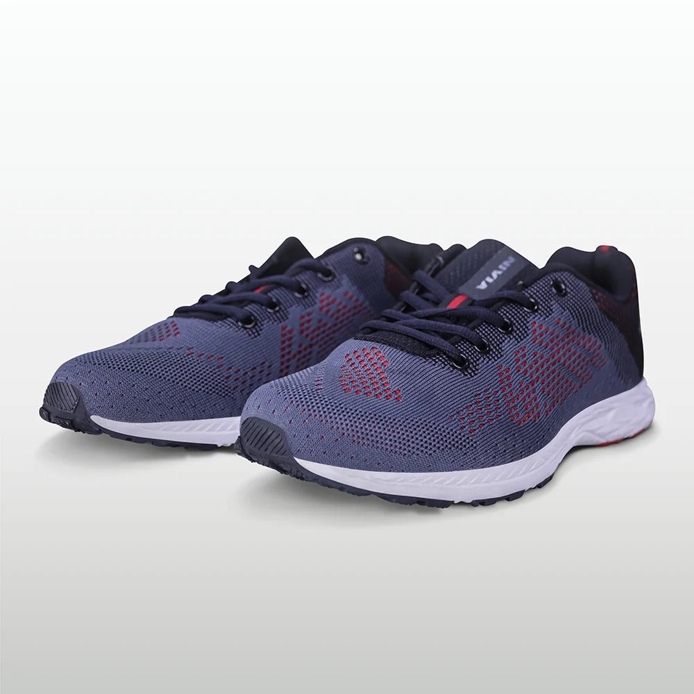 Nivia Yorks Running Shoes for Men | Breathable Knit Running Shoes with Duofoam Midsole & Rubber Outsole
