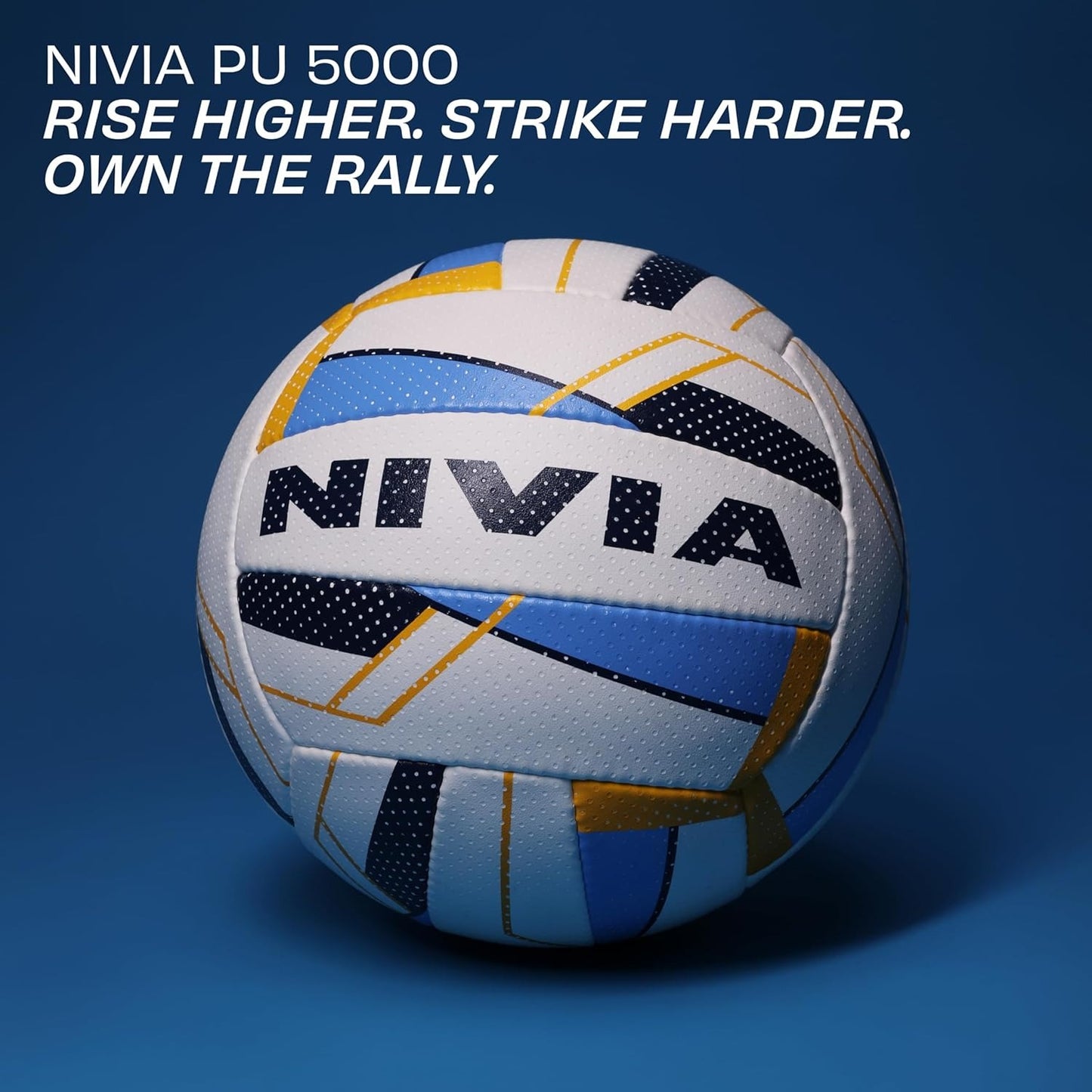 Nivia VB 5000 Volleyball Size 4 - PU Leather Tournament Match Ball