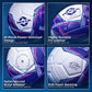 Nivia Mercury Football, PU Leather, Power Stitched Football, 12 Panel, Match Ball (Size - 5, White/Blue)