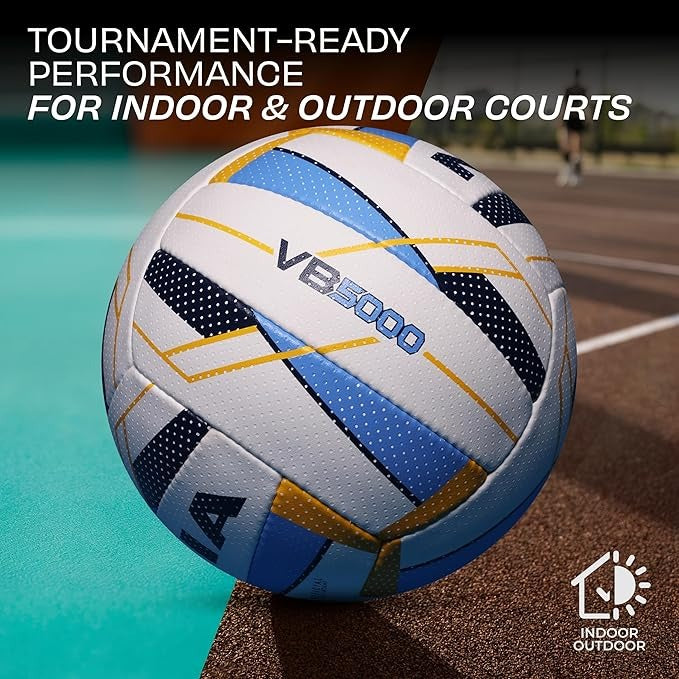 Nivia VB 5000 Volleyball Size 4 - PU Leather Tournament Match Ball