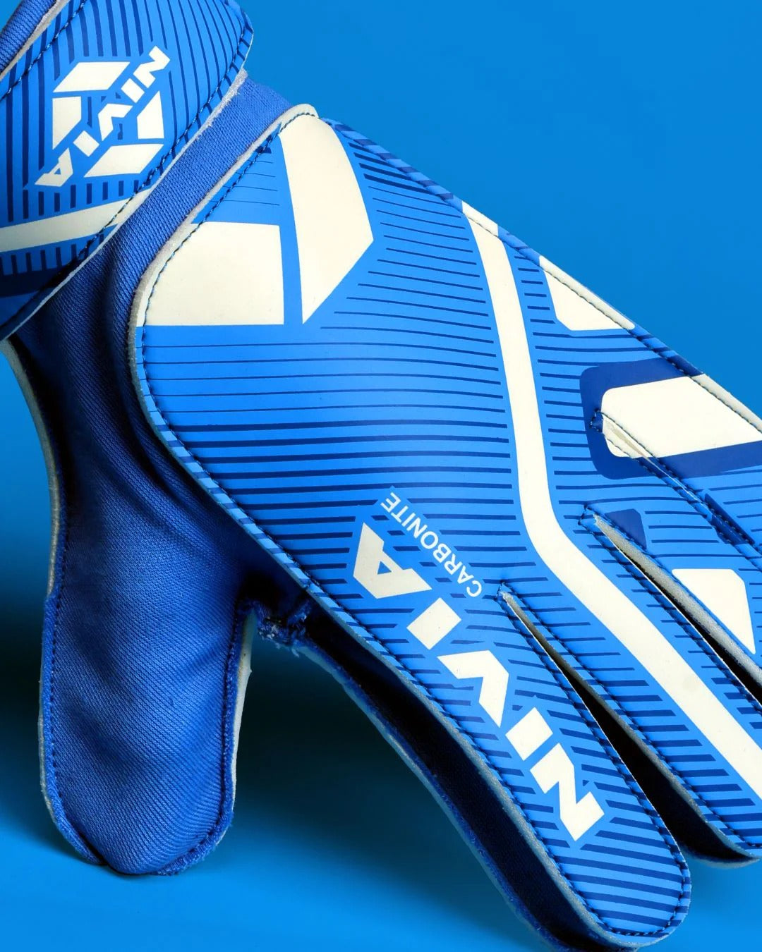 Nivia Carbonite Web Goalkeeper Gloves | Latex Palm Football Goalkeeper Gloves with Positive Cut & All-Weather Grip