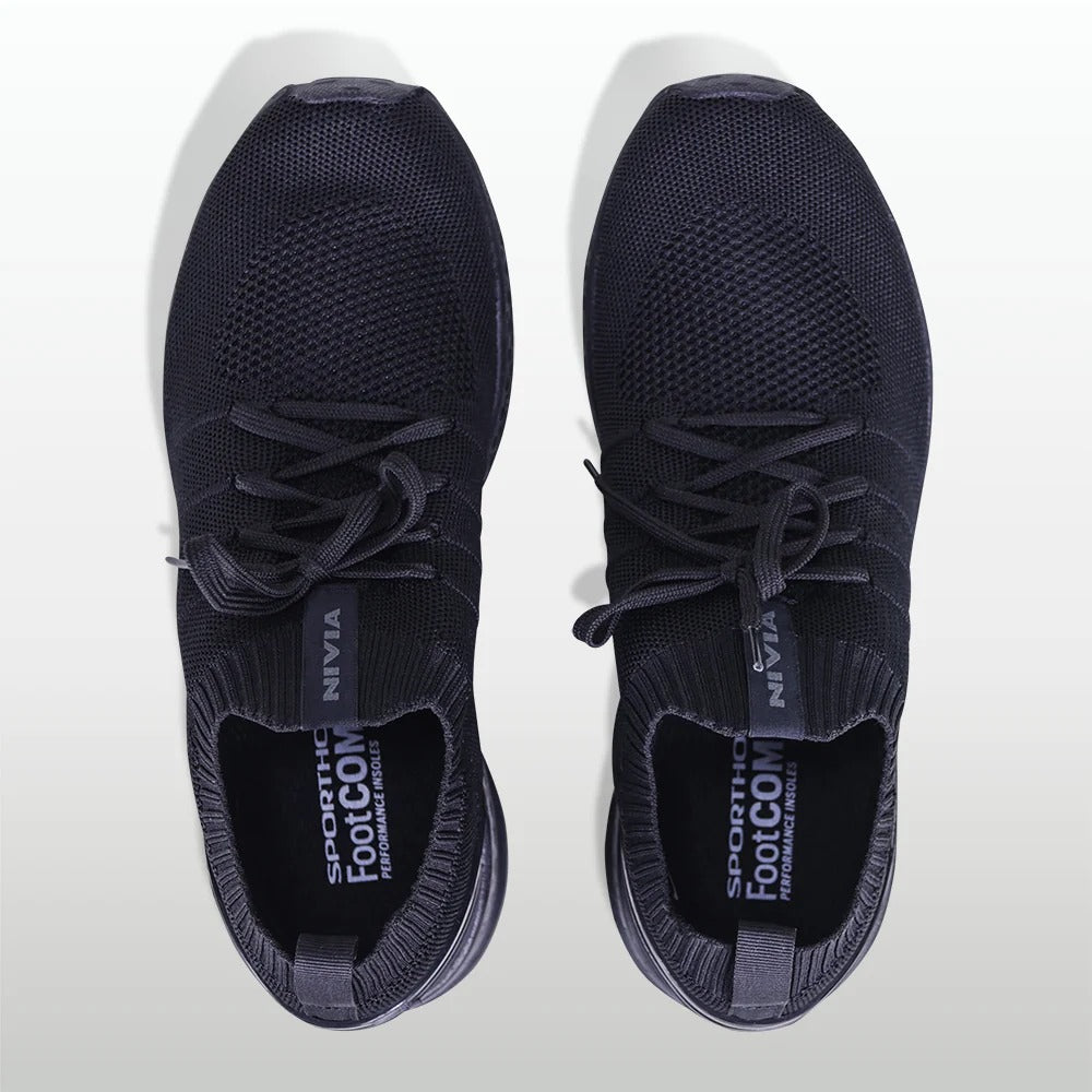 Nivia Arnold 2.0 Trail Running Shoes for Men | Breathable Knit Trail Shoes with Duofoam Midsole & Rubber Outsole