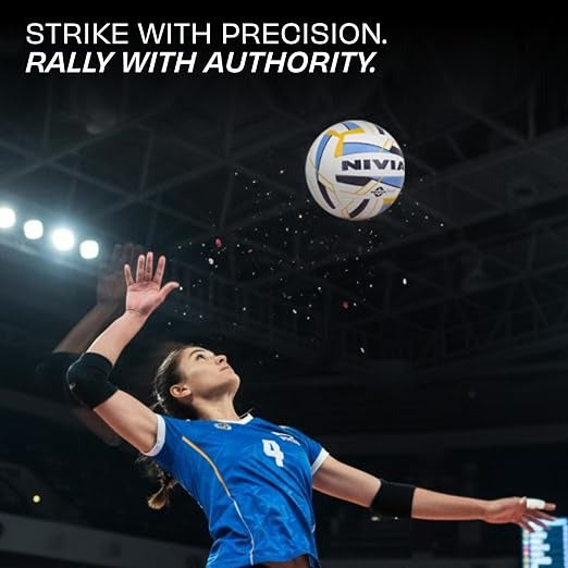 Nivia VB 5000 Volleyball Size 4 - PU Leather Tournament Match Ball