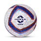 Nivia Equator Football, Match Ball, 32 Panels, Durable & Soft PU Leather Cover, Butyl Threadwounded Bladder, FIFA Quality, Made for Tournaments, to Play on Both Natural and Artificial Grass