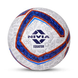 Nivia Equator Football, Match Ball, 32 Panels, Durable & Soft PU Leather Cover, Butyl Threadwounded Bladder, FIFA Quality, Made for Tournaments, to Play on Both Natural and Artificial Grass