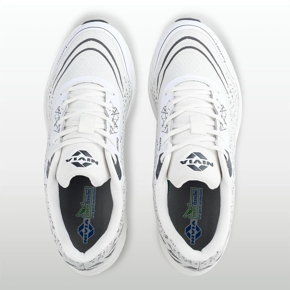 Nivia Astro Training Shoes for Men | Breathable Knit Gym Shoes with Duofoam Midsole & Rubber Outsole