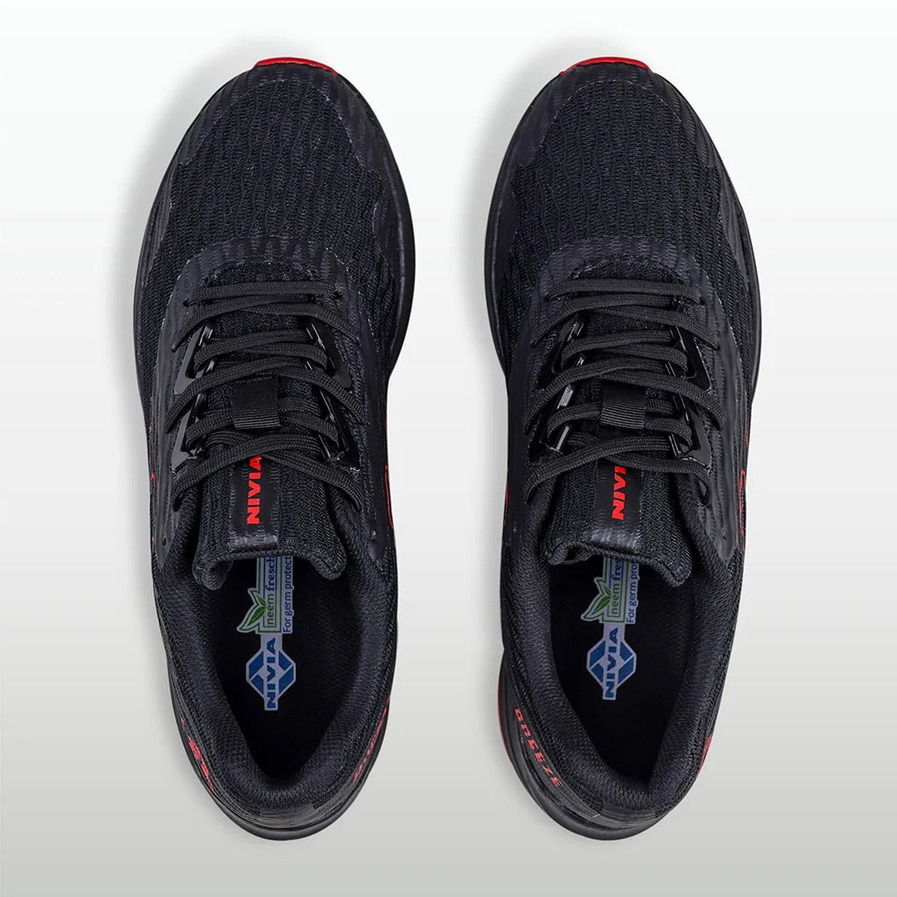 Nivia Breeze Training Shoes for Men | Breathable Knit Gym Shoes with Duo Foam Midsole & Flexipro Rubber Outsole