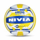 Nivia Kross World Volleyball Size 4 - Outdoor Training Volleyball with Latex Bladder