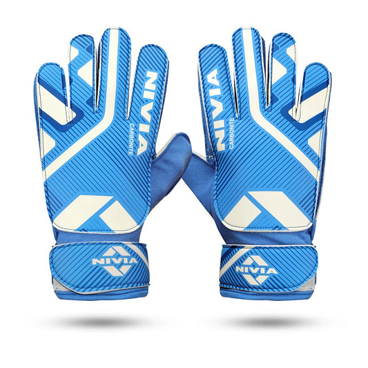 Nivia Carbonite Web Goalkeeper Gloves | Latex Palm Football Goalkeeper Gloves with Positive Cut & All-Weather Grip