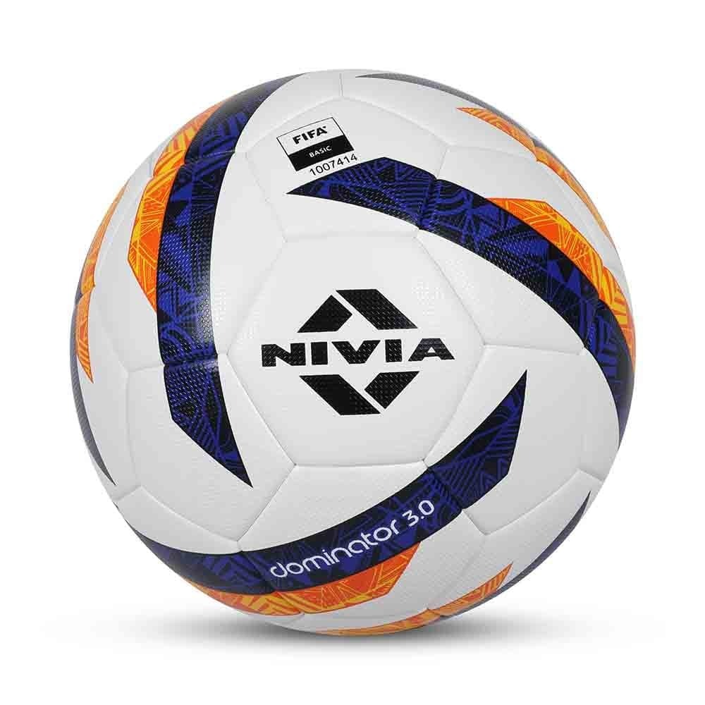 Nivia Dominator 3.0 Football Size 5 - FIFA Basic Match Ball | Thermo-Bonded PU Football
