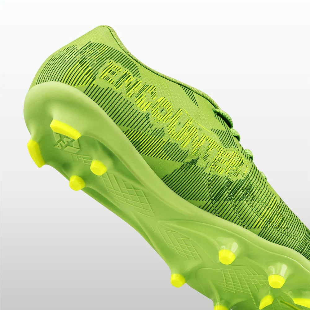 Nivia Encounter Football Studs for Men | Synthetic Leather Football Boots with Dual-Colour TPU Sole | Multi-Ground Football Shoes