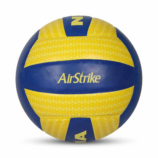 Nivia Airstrike PU Volleyball Size 4 - Tournament Match Volleyball for Indoor & Outdoor Play - 18-panel construction