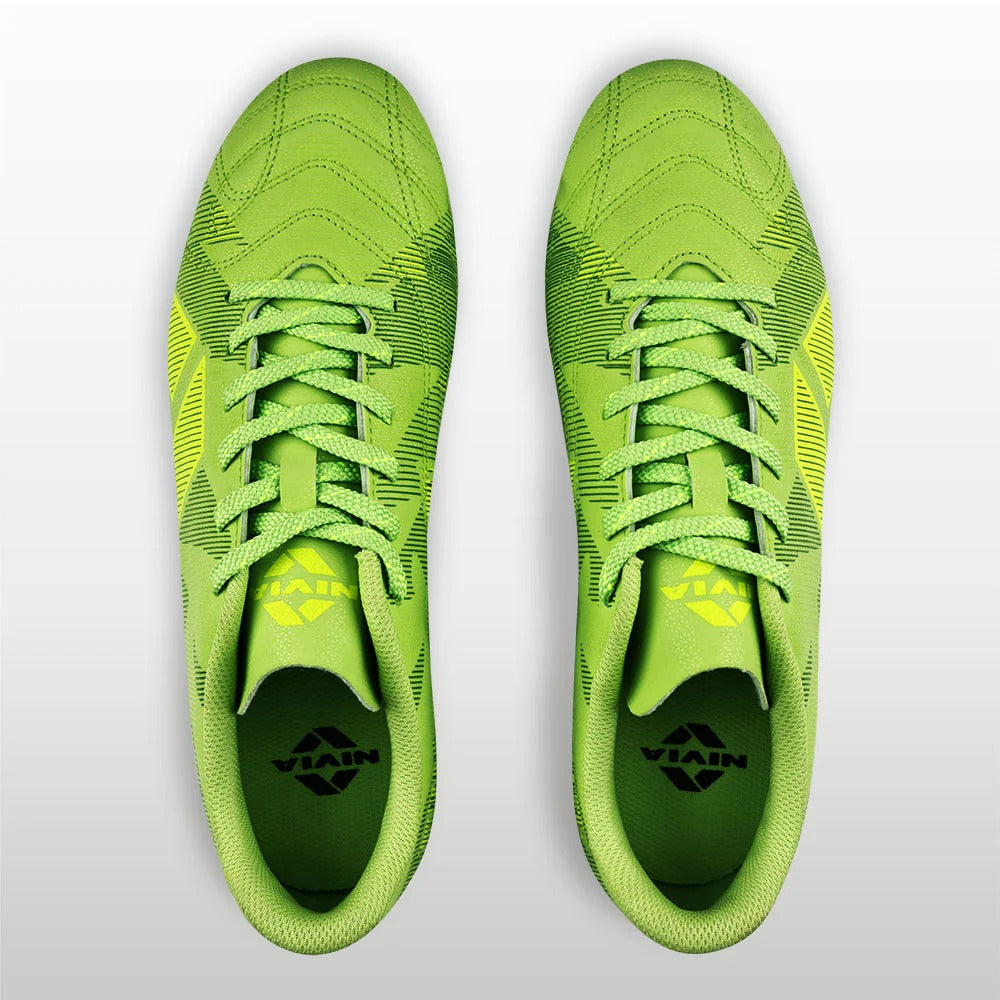 Nivia Encounter Football Studs for Men | Synthetic Leather Football Boots with Dual-Colour TPU Sole | Multi-Ground Football Shoes