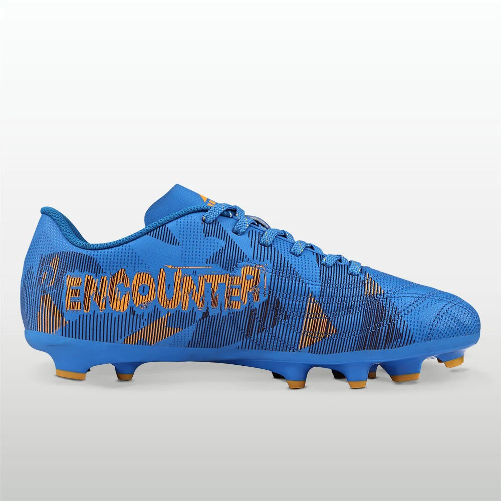 Nivia Encounter Football Studs for Men | Synthetic Leather Football Boots with Dual-Colour TPU Sole | Multi-Ground Football Shoes