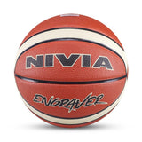 Nivia Engraver Basketball Size 5 - BFI Standard Rubber Basketball for Indoor &amp; Outdoor Play