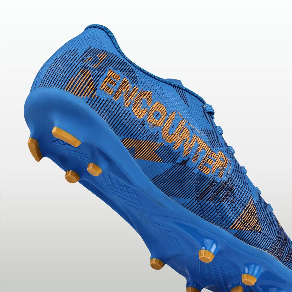 Nivia Encounter Football Studs for Men | Synthetic Leather Football Boots with Dual-Colour TPU Sole | Multi-Ground Football Shoes