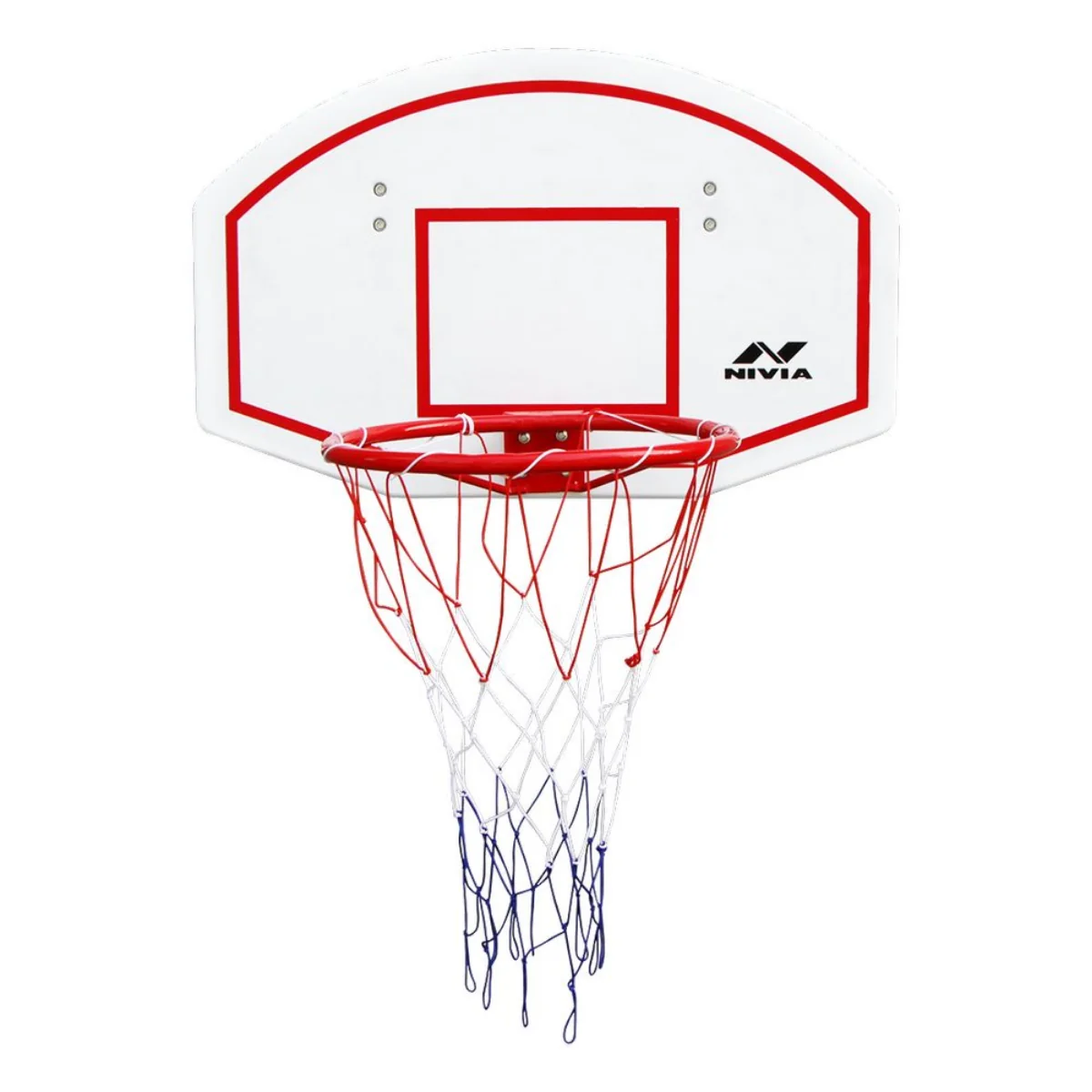 Nivia SB-32 Basketball Board BB-1332D | HDPE Basketball Backboard | 32 cm Basketball Ring | Weather-Proof Nylon Net