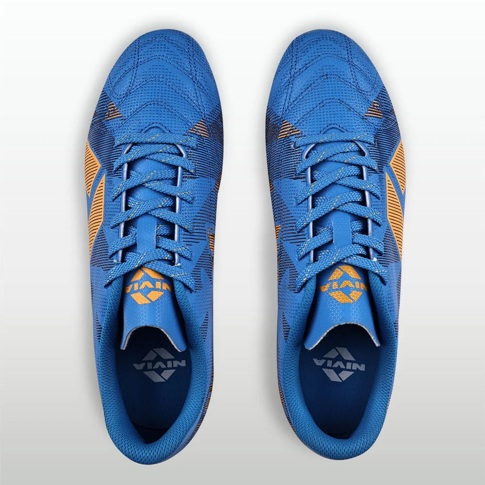 Nivia Encounter Football Studs for Men | Synthetic Leather Football Boots with Dual-Colour TPU Sole | Multi-Ground Football Shoes