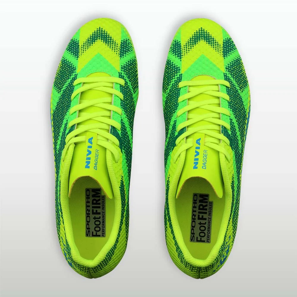 Nivia Dagger Football Shoes for Men - TPU Stud Sole | Firm Ground Football Boots