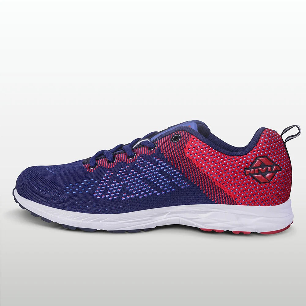 Nivia Yorks Running Shoes for Men | Breathable Knit Running Shoes with Duofoam Midsole & Rubber Outsole